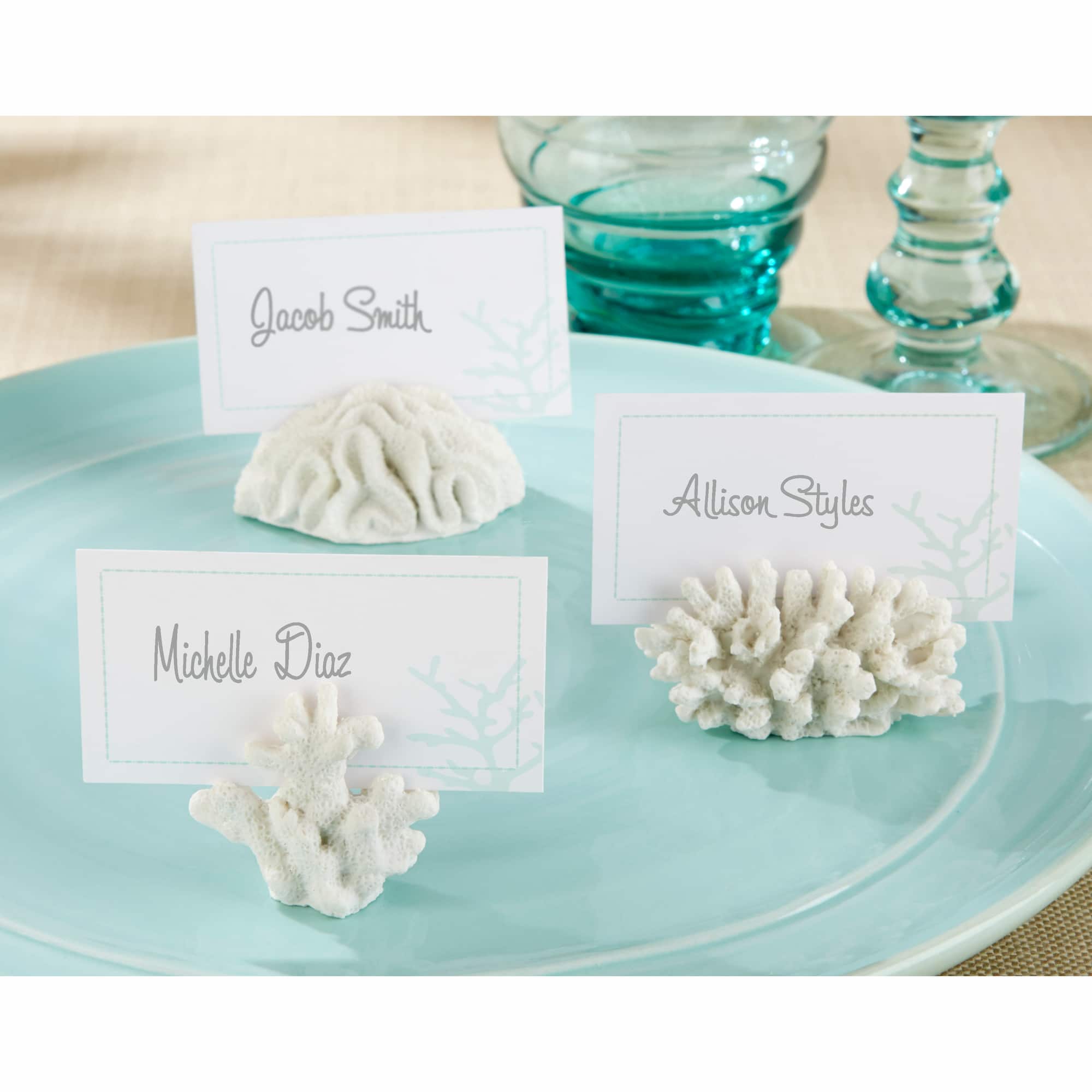 Kate Aspen® "Seven Seas" Coral Place Card/Photo Holder, 6ct.